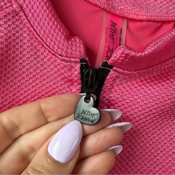 Betsey Johnson Long Sleeve One Piece Swimsuit‎ Pink S - Picture 5 of 7